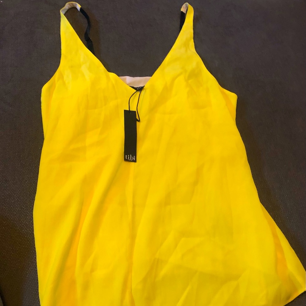 Stunning Tibi Neon Bright Yellow Cami NWT